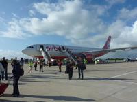 Ankunft mit Air Berlin in La Romana