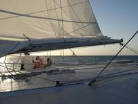 Katamaranfahrt in den Sonnenuntergang - Aruba