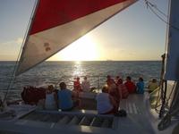 Katamaranfahrt in den Sonnenuntergang - Aruba