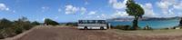 Tolles Panorama mit unserem Bus auf Grenada