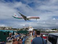 Flughafenstrand auf St. Maarten