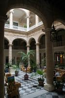 Blick in den Innenhof des Hotel Florida