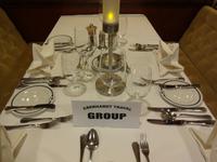 Tisch beim Abendessen