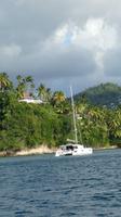 St. Lucia vom Wasser aus