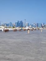 Die Skyline von Doha vom Souq Waqif aus