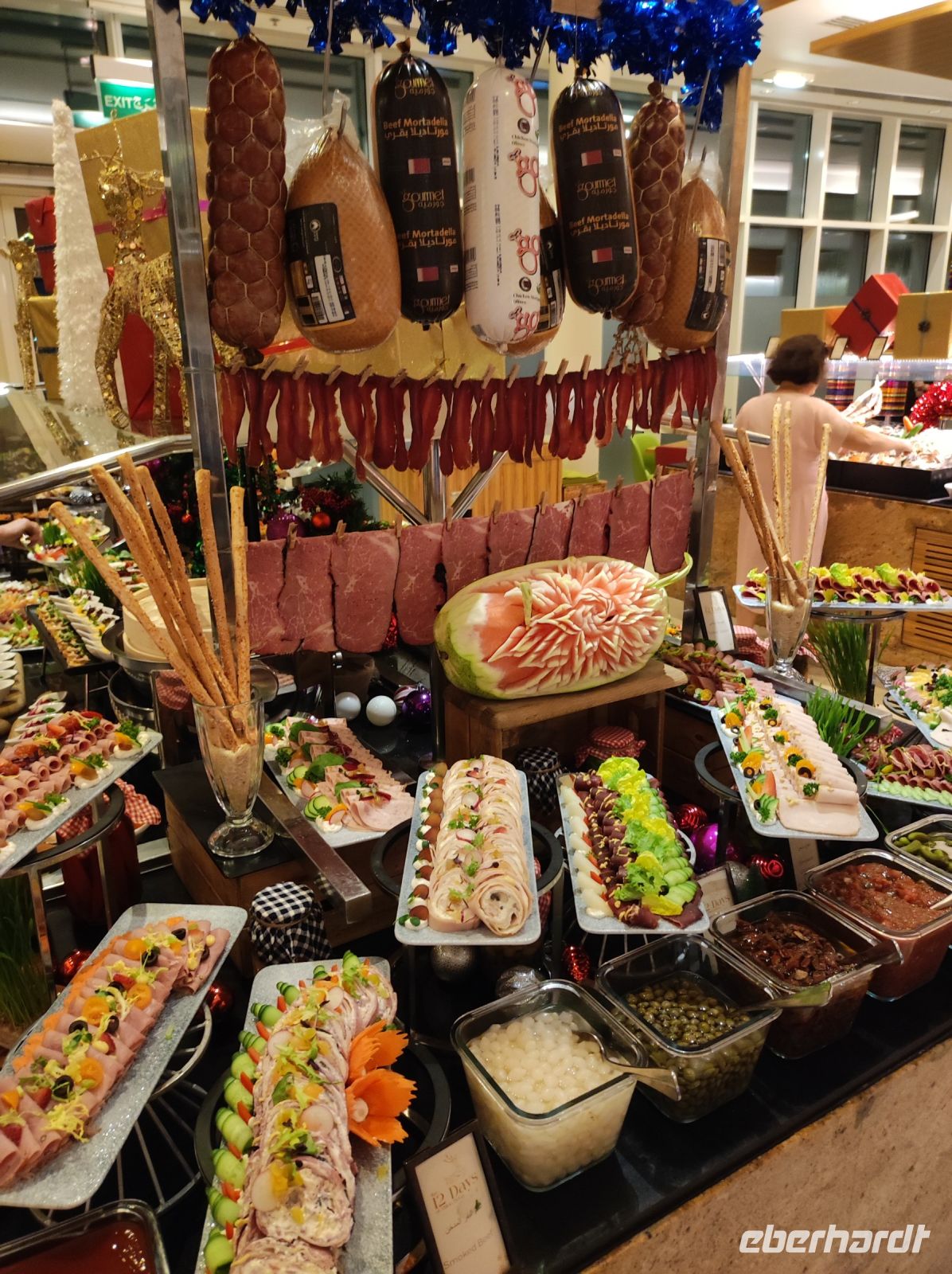 Silvester Gala-Buffet im Hilton Hotel in Doha, Katar