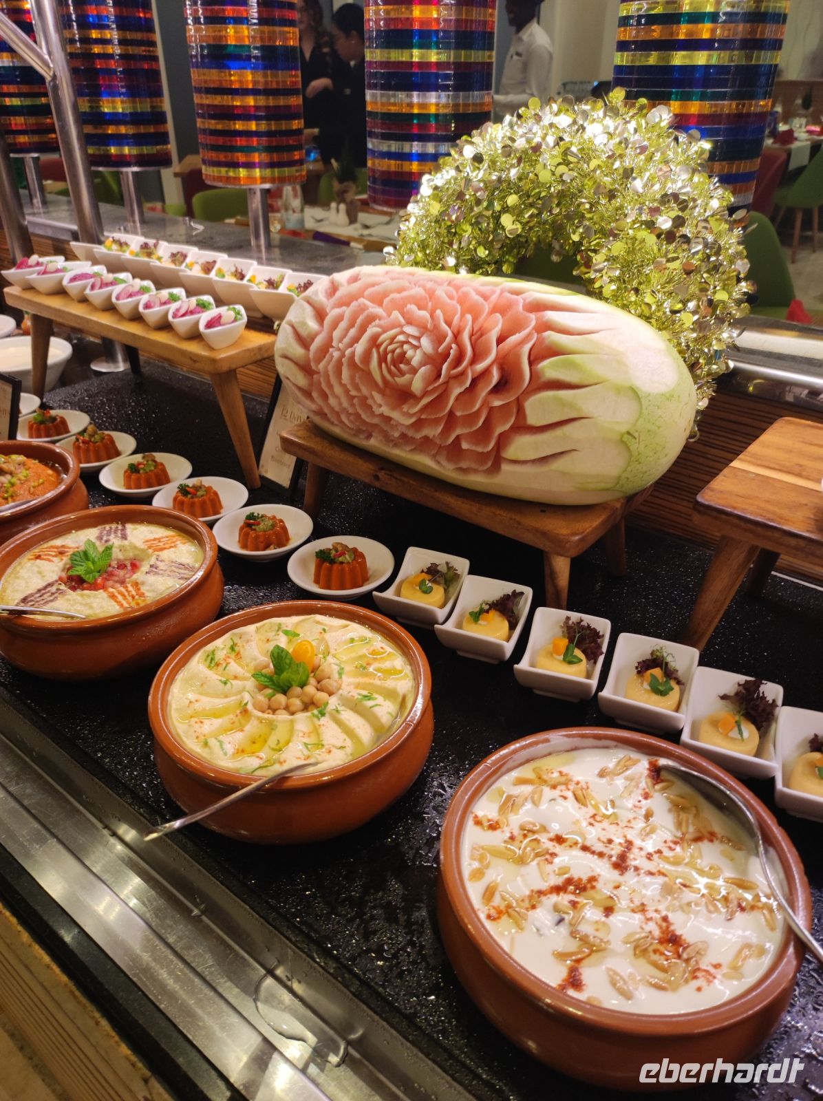 Silvester Gala-Buffet im Hilton Hotel in Doha, Katar