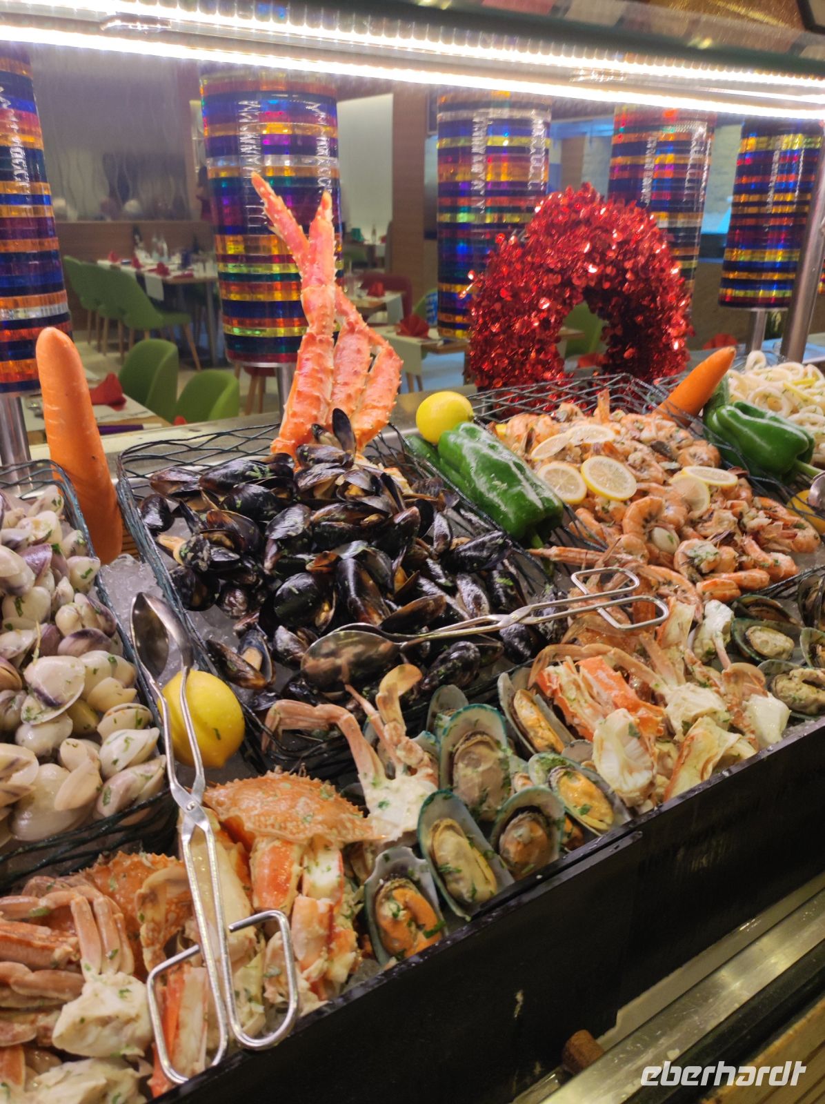 Silvester Gala-Buffet im Hilton Hotel in Doha, Katar