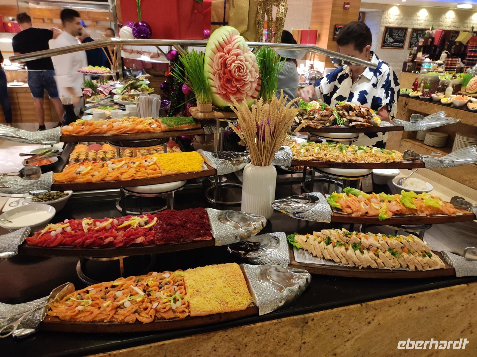 Silvester Gala-Buffet im Hilton Hotel in Doha, Katar