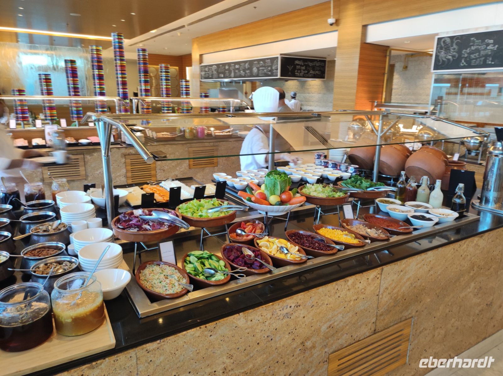 Frühstücksbuffet im Hilton Doha, Katar
