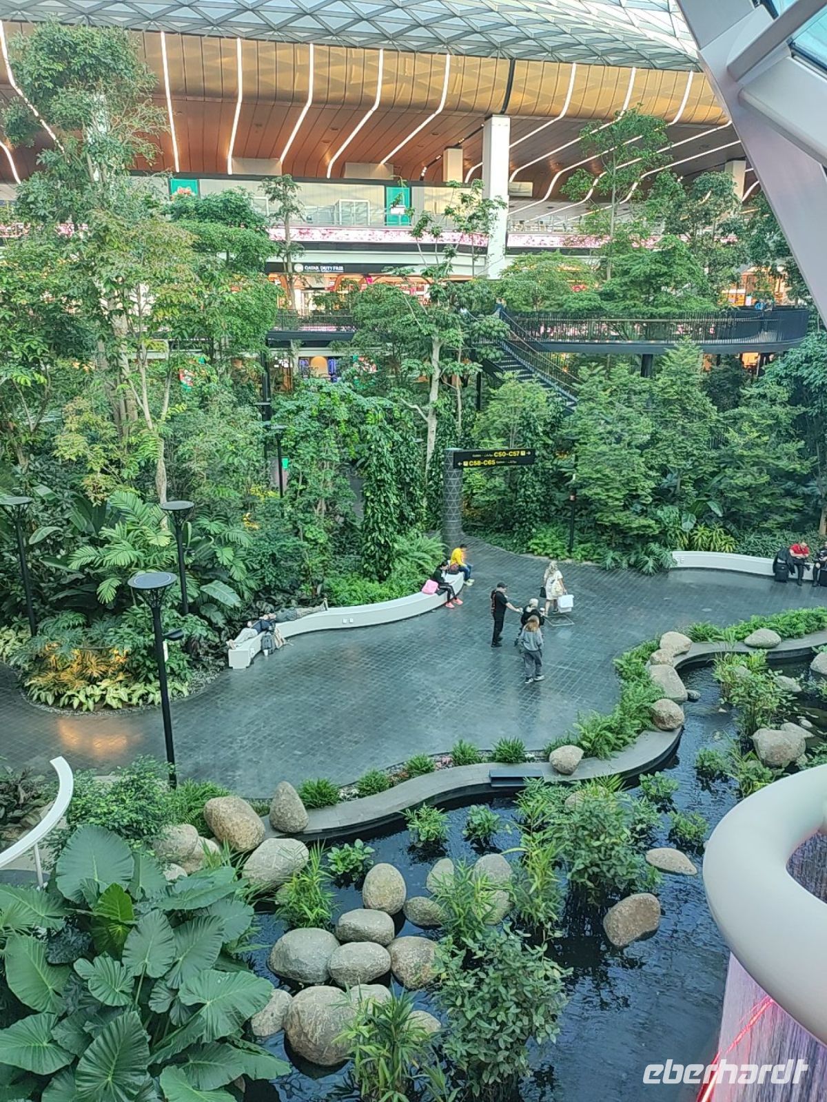 Gartenanlage im Flughafen von Doha