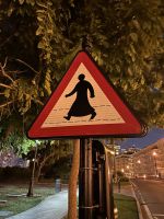 Straßenschild in Doha