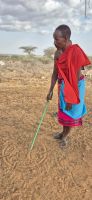 100 Empfang im Samburu Dorf