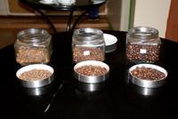 drei verschiedene Röstungen