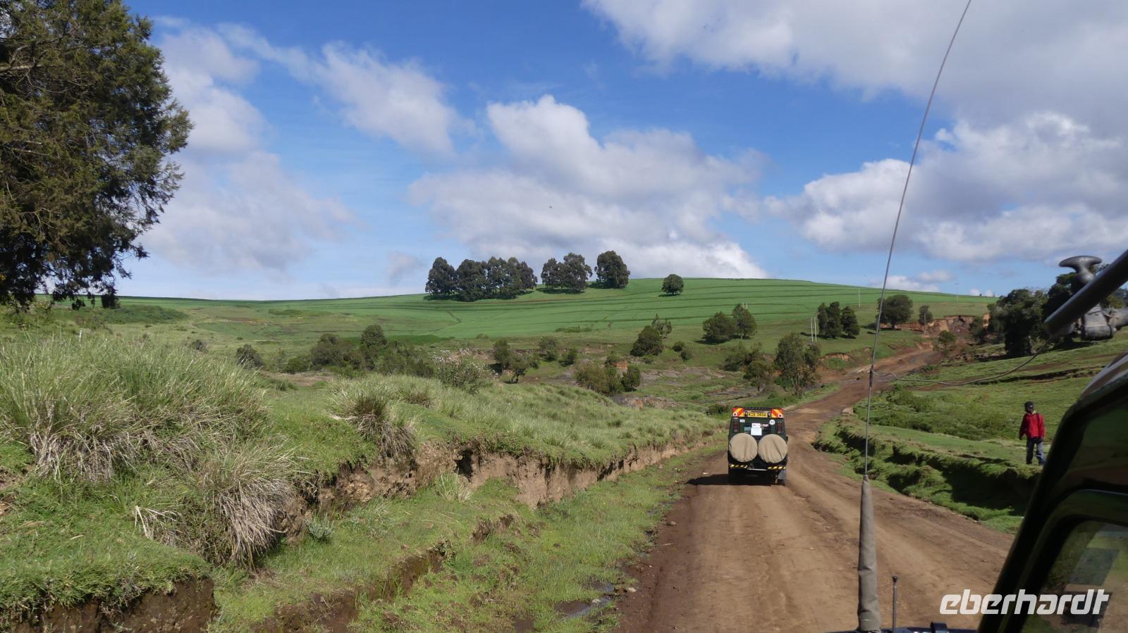 Auf dem Weg in die Masai Mara