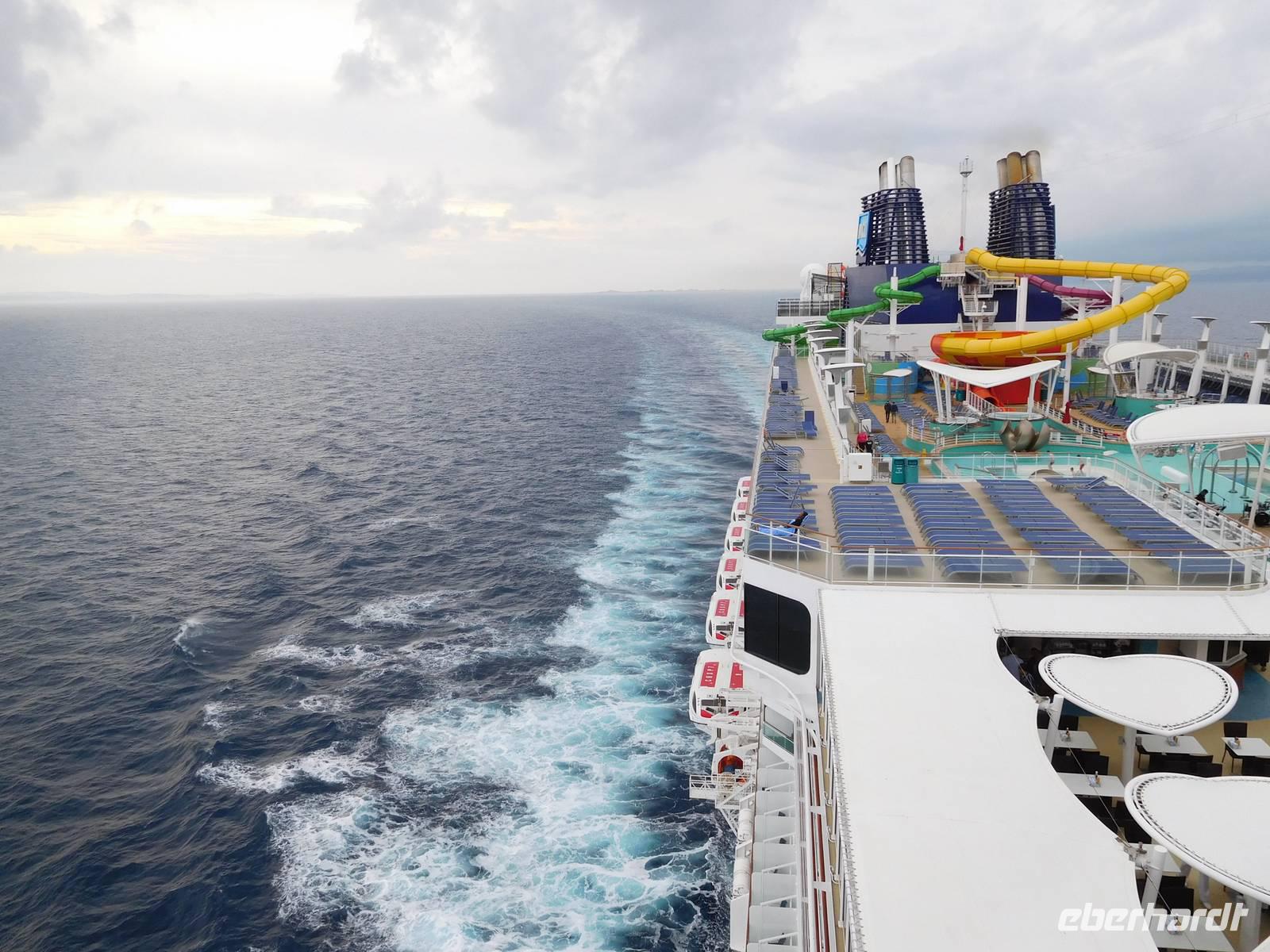 Norwegian Epic auf ihrer Fahrt durchs Mittelmeer