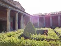 Innenhof von Villa in Pompeji