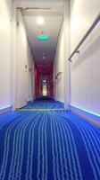 Flur im Einzelkabinen-Bereich der Norwegian Epic