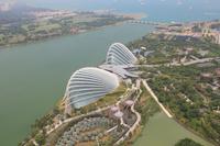 Singapur - Blick vom Marina Bay Sands Hotel