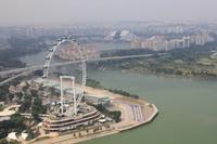 Singapur - Blick vom Marina Bay Sands Hotel