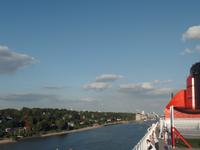 Ausfahrt aus dem Hafen Hamburg