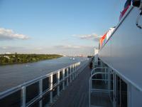 Ausfahrt aus dem Hafen Hamburg
