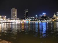 Boat Quay Singapur am Abend