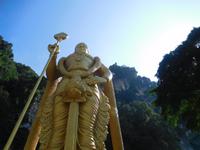 bei den Batu Höhlen in Malaysia