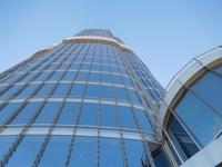 Blick von der Aussichtsplattform nach oben - Burj Khalifa
