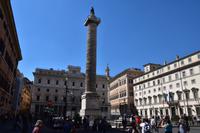 419 Rom, Säule des Marc Aurel un Colonna Platz