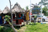 Souvenirstände auf der Insel Roatan
