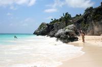 Am Karibikstrand von Tulum