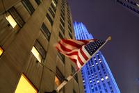 Blick empor am Rockefeller Center