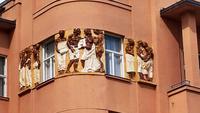 002s Zagreb, Gründerzeitdetail am Hauptplatz