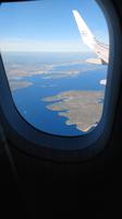 003 Anflug Flughafen Split, Blick nach Trogir