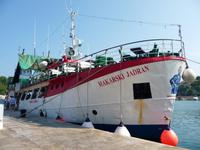 Unser Schiff in Jelsa-Hvar