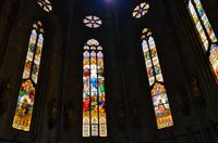 014 Zagreb, Kathedrale, die Fenster im Chor