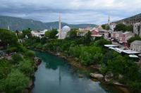 192 Herzegowina, Mostar, Blick von der Alten Brücke