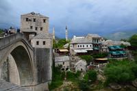 194 Herzegowina, Mostar, Blick von der Alten Brücke