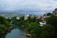 195 Herzegowina, Mostar, Blick von der Alten Brücke