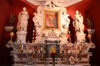 247 Montenegro, Bucht von Kotor,  Kirche Maria vom Felsen, Altar