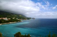 275 Montenegro, reizvolle Küste bei Budva mit der Insel Sveti Stephan