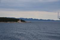 311 Vorbei am nördlichen Ende der Insel Brac, dahinter Hvar