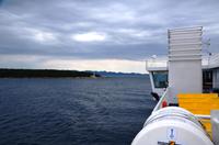 312 Vorbei am nördlichen Ende der Insel Brac, dahinter Hvar