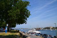 029 Zadar, blick von der Stadtmauer auf den Hafen