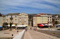 044 Insel Pag, Stadt Pag, Blick von der Brücke auf die Altstadt
