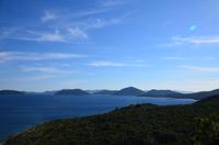 238 Fotostopp an den Hirschinseln (Elaphiten), hinten Insel Mljet