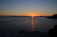 387 Sonnenuntergang in Podgora