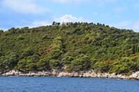 228 Bootsfahrt nach Dubrovnik, Burgberg Insel Lokrum