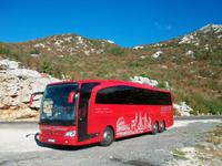 Unser Reisebus im Velebitgebirge 